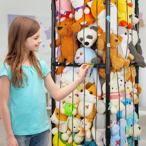 FIOBEE Stuffed Animals Storage Zoo Thicken PVC Tube Kids Toy Storage Organize... - Picture 4 of 8