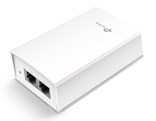 TP-Link TL-POE4824G 48V passiver PoE Adapter Gigabit Wandmontage Weiß v2.0 - Afbeelding 1 van 6
