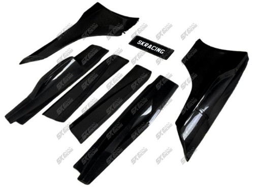 Carbon Fiber/Gloss Black Side Skirt For McLaren MP4-12C 650S Upgradate 675LT - Picture 26 of 29