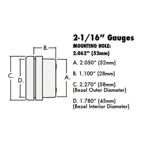 MSD 2-1/16" Standalone Air/Fuel Ratio Wideband 02 Gauges Kit Analog Black Face - Picture 3 of 12