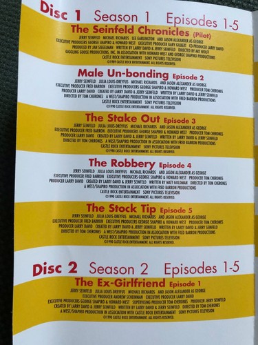 Seinfeld: Seasons 1, 2, 3, 6 & 7 DVD's PLUS Johnny Carson - Excellent codition. - Picture 8 of 24