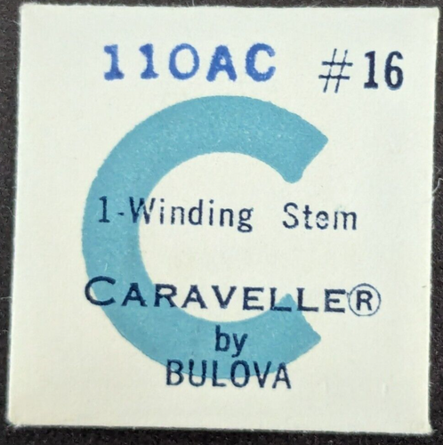 NOS NEW Genuine Bulova Caravelle Cal. 11OAC # 16 Winding Stem Watch Part