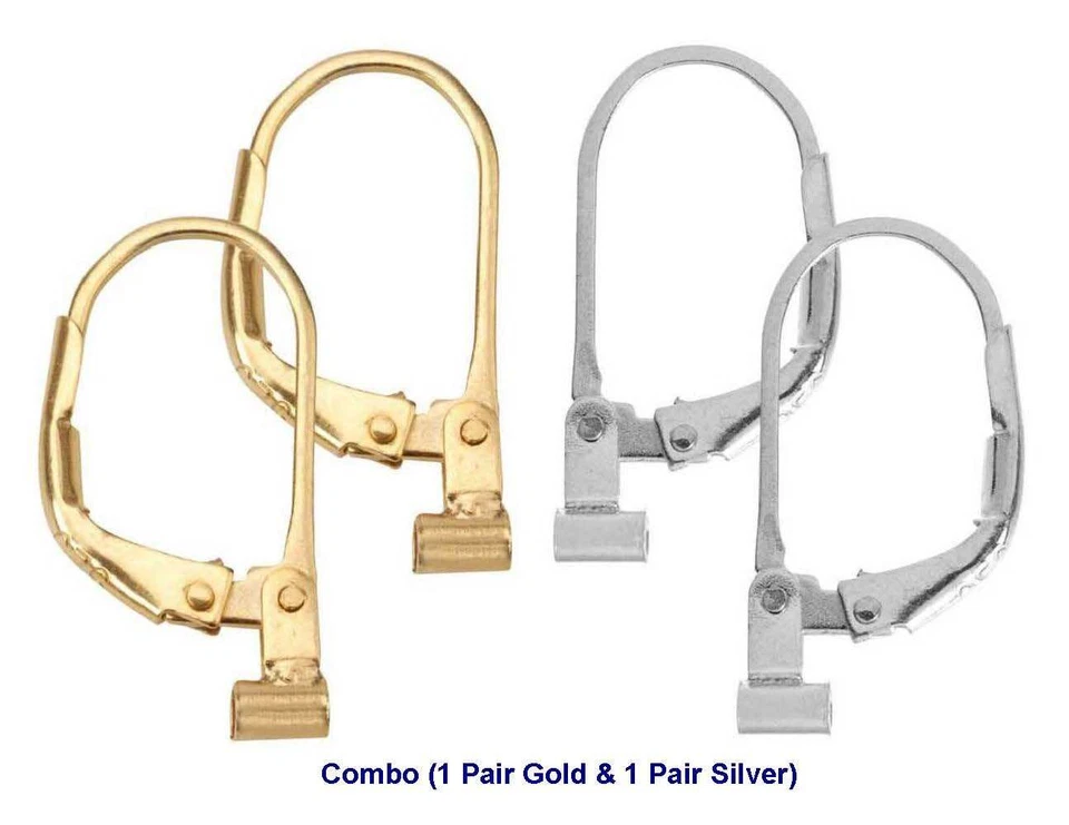 Earring Converter for pierced ears Converts Post earring to Lever-back Earrings - Image 3 of 4