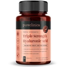 Triple Strength Hyaluronic Acid 300mg x 180 tablets 6 months supply. 300% str...
