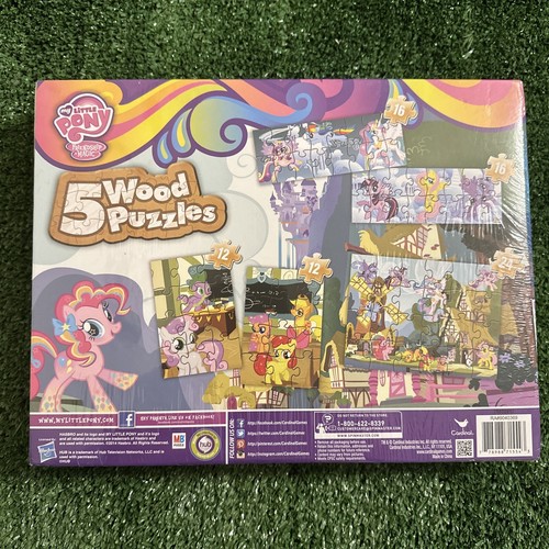 My Little Pony Friendship Is Magic 5 Wood Puzzles NIB Milton Bradley Puzzle Rare - Picture 2 of 2
