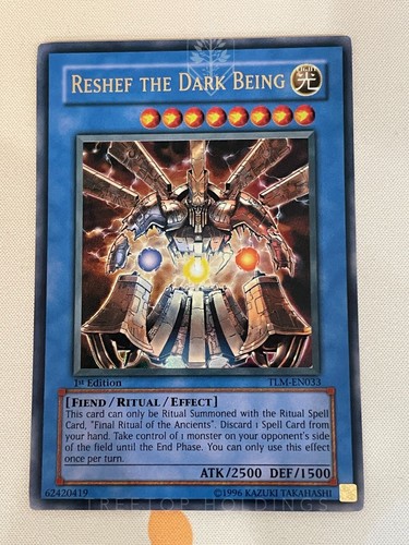 Yugioh, Reshef the Dark Being TLM-EN033, Ultra Rare, 1st Edition, LP/VLP - Picture 1 of 2