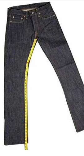 Mens Biker Jeans Real Black Cow Leather Sleek And Sexy 501 Style Pants New - Picture 5 of 5