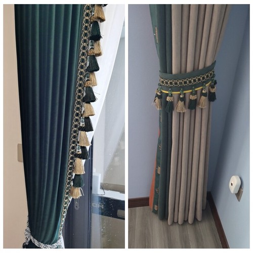 15 CM Breite Quaste Borte Vorhänge Kissen Fransen Kante Zum Selbermachen Polster Nähen Handwerk - Bild 8 von 20