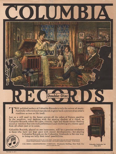 FONÓGRAFO COLOMBIA 1916 VIOLÍN TOCADISCOS COLLIE AD 7570 - Imagen 1 de 1