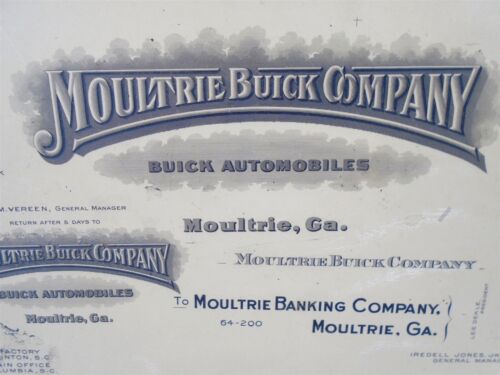 1913 BUICK Motorautos MOULTRIE ""LITHO"" Lithografischer Stein aus berühmter KUNST LITHO - Bild 4 von 19