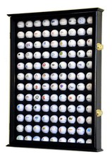 PGA 108 Golf Ball Display Case Cabinet Wall Rack Holder Box w/Door - Lockable