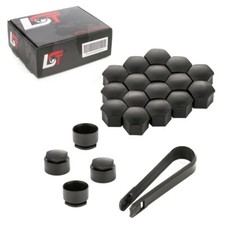 20x Radschraubenkappen Radmuttern Sicherungsschraube 17 mm schwarz für DAIHATSU