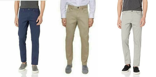 Cotton Blend Stretch 5 Pocket Pants | eBay