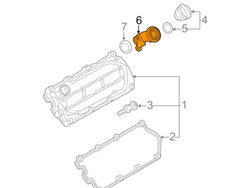 AUDI A4 B7 Cylinder Head Pipe Union 	059103482C NEW GENUINE