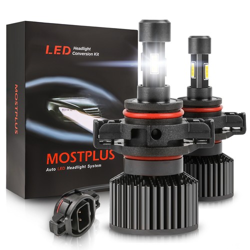 MOSTPLUS 130W 13000LM 4 Sides LED Fog Light H16 6000K XENON White Bulbs X2 - Picture 1 of 10