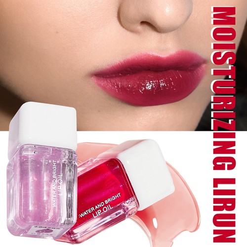 Hydrating Lip Gel Vitamin E Clear Rosehip Oil Bubble Cherry Strawberry Lip Oil - Picture 8 of 26