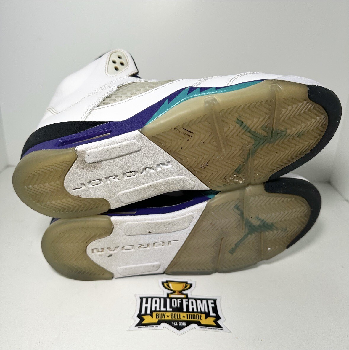 Jordan Air Jordan 5 白/紫 キッズシューズ　21cm ジョーダン キッズ バッシュ Jordan Kids' GS Air 5 Retro