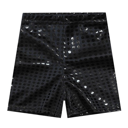 Kids Boyshorts Booty Bike Short Yoga Shorts Running Costume Sparkle Activewear - Picture 6 of 54