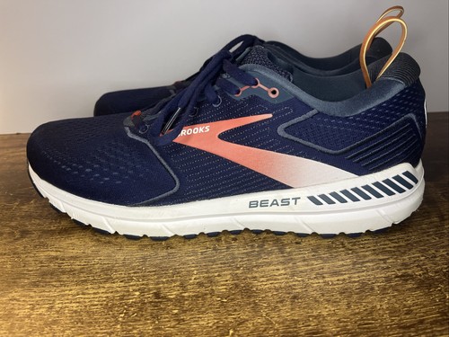 Brooks Beast 20 Herren Peacoat/Midnight/Rot SCHUHE GRÖSSE 12,5 110327 (ohne Einlegesohlen)