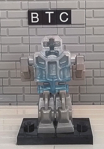 LEGO Exo-Force 7703 Devastator-Trans-Neon mittelblau Torso Minifigur! - Bild 3 von 4