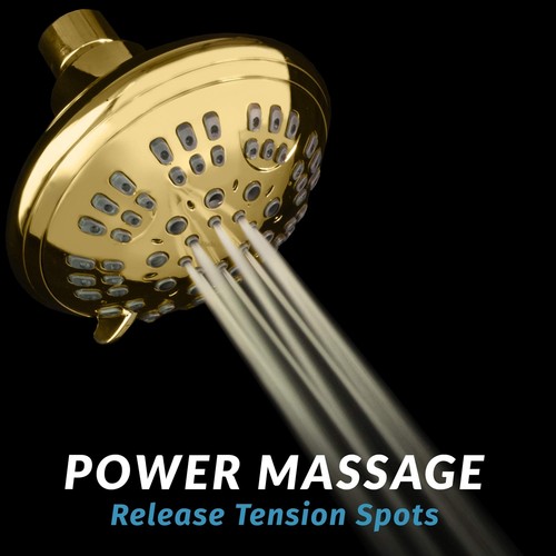ShowerMaxx Luxury Spa Series Shower Head, 6 Spray Setting, 4.5 Inch Adjustabl... - Picture 5 of 9