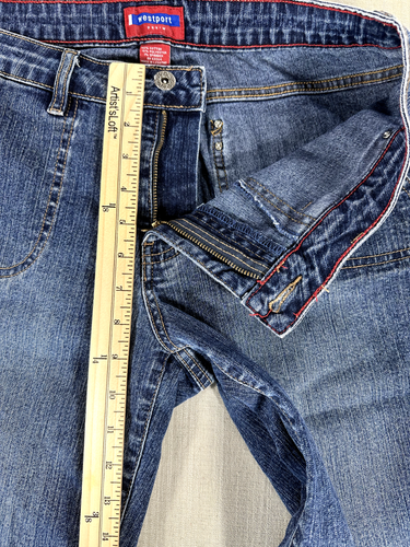 Westport Jeans Womens Sz 10 Blue Capri Pants Stretch Women's Denim #3532 - 第 11/13 張圖片