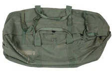 DAMAGED Improved Military Sea Bag US Army Duffle Deployment Pack Green Side Zip