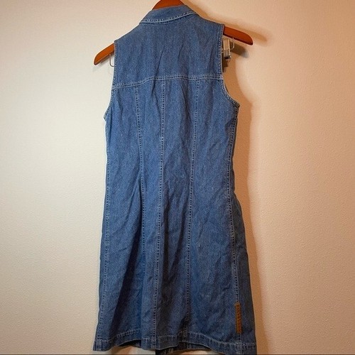 Vintage Anne Klein Denim Sleeveless Dress Women's Size 4 - Picture 2 of 7