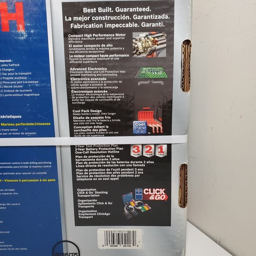 BOSCH CLPK222-181 18V 1/2 in Hammer Drill/Driver & 1/4 in Hex Impact Driver Kit - Picture 8 of 12