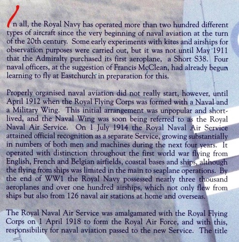 Aircraft of the Royal Navy - 16-Page Commemorative Booklet. Fully Illustrated - Picture 3 of 9