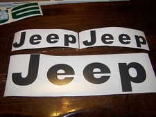 JEEP CJ  FENDER & TAILGATE VINYL DECAL SET CHOOSE COLOR YJ SCRAMBLER CJ5 CJ7 CJ8