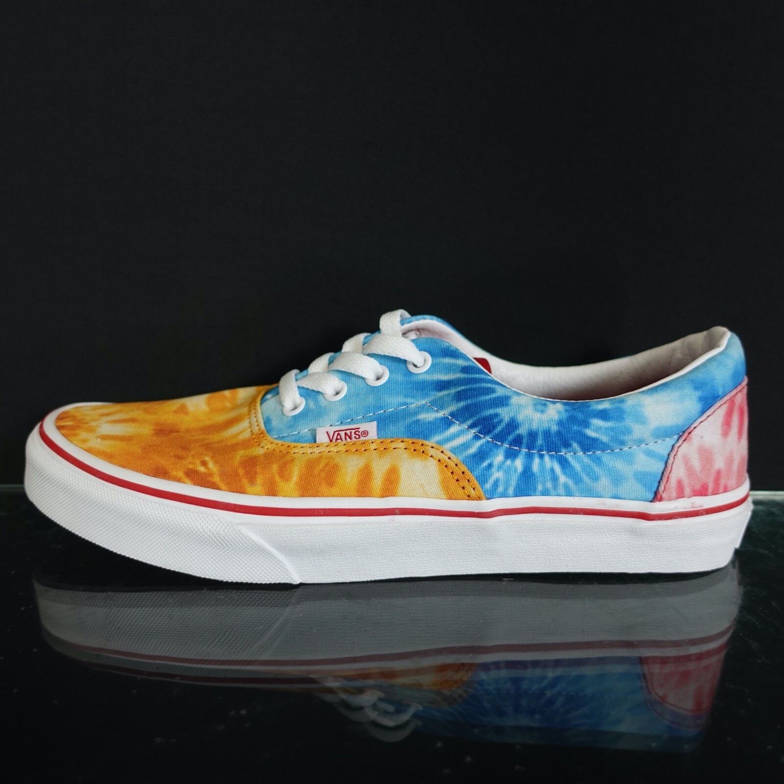 Мужские кроссовки Vans Era 7 размера, повседневная обувь, разноцветный галстук-краситель #256