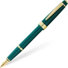 Cross Fountain Pen BaileyLight Green Gold Trim F Nib Free Cartridge Ink Gift Box