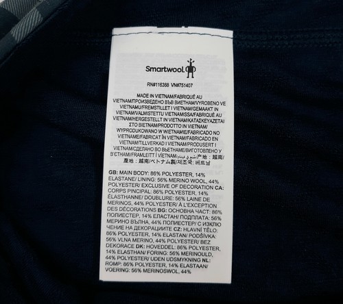 Smartwool Active Lined Skirt Skort XL Twilight Gingham Merino Wool Blend Pockets - Picture 12 of 13