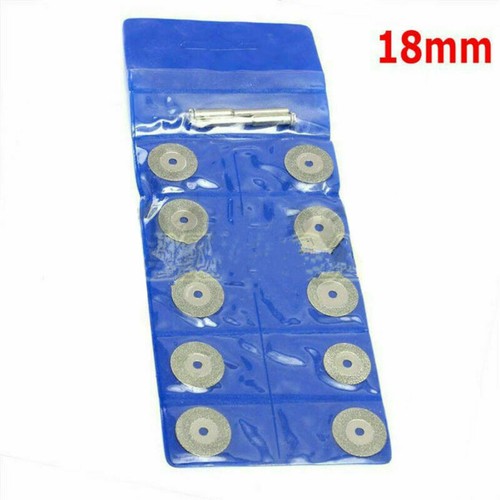 10X Mini Diamant Sägeblatt Trennscheibe Drehscheibe Schleifen +2 Dorn - Bild 12 von 33