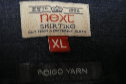Next Jeanshemd Button Down Kragen mittelblau XL - Bild 3 von 5