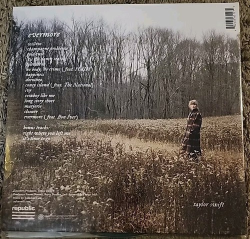 Taylor Swift "Evermore" 2-LP Deluxe Edition Green Vinyl 2021 Release - Pre Owned - Picture 7 of 7