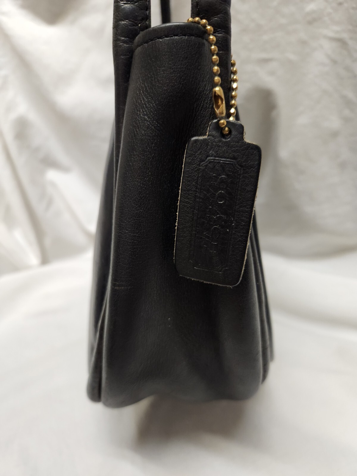 Black Coach PreCreed Metal Tag Flap Bag Bonnie Cashi… Gem