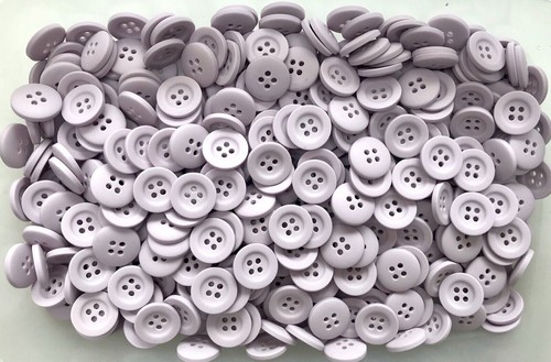Buttons 16mm 26L Lilac Light Purple 4 Hole Satin Button Craft Sewing Button Z28 - Picture 3 of 24