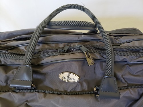 Atlantic Newport Grey Deluxe Folding Garment Carrier Suitcase Suit Travel Bag - Picture 2 of 18