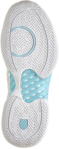 *NIB* K-SWISS HYPERCOURT EXPRESS 2 WIDE TENNIS SHOES (GRAY/WHITE/BLUGLOW) SZ 9 - Picture 3 of 5