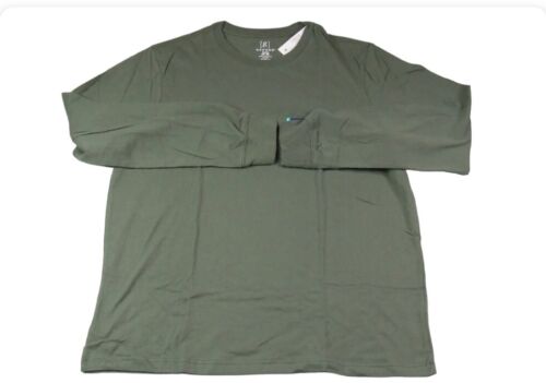 George Men's Pick Color Long Sleeve Crew-Neck Solid Plain T-Shirts Tee: XS-3XL - Picture 7 of 65