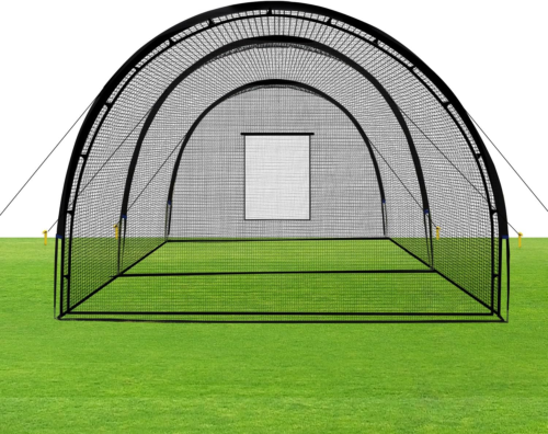Portable Baseball Softball Batting Cage Net, Backyard Hitting Practice Training - Picture 10 of 11