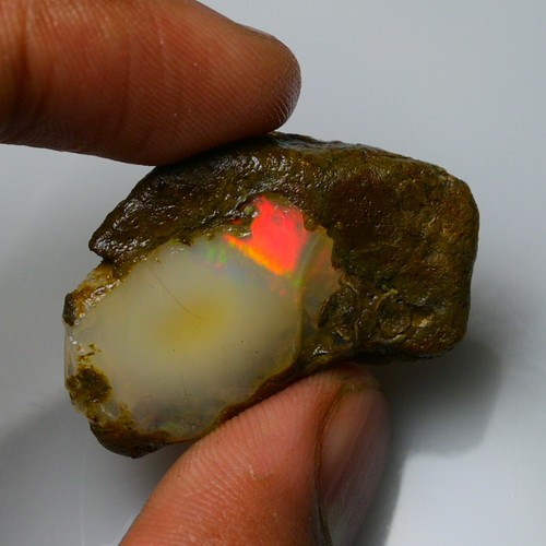 Stunning Ethiopian Opal Rough 29.05 Carats Large Opal Specimen Natural Opal Raw - Picture 6 of 6