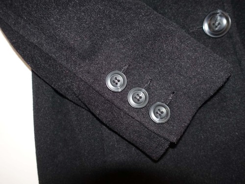 Anne Klein Women's Overcoat Size 12 Petite Charcoal Gray Wool Cashmere 12P Coat - Picture 4 of 9