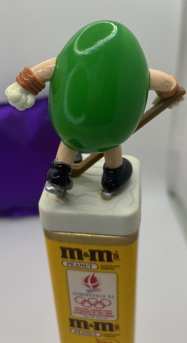 4 1992 Invierno M&M Olímpico Conmemorativo Candy Holders Esquiador Antorcha Patín sobre Hielo Corvejón - Imagen 18 de 24