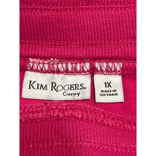 Kim Rogers Curvy Pink Casual Skort Skirt Pull On Drawstring Size 1X - Picture 5 of 5