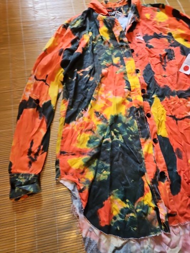 Thrill Jeans Womens Sz XL Tunic Shirt Button Down Top Long Sleeve New - Picture 6 of 12
