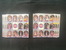 Lot Of 25 1990-91 NBA Hoops Detroit Pistons Uncut Sheet 12-Card Team Set Isaiah
