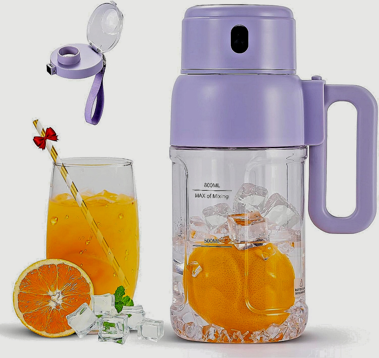 MIXIDO Portable Blender 34oz (1 L) Cordless, Battery Operated, Travel item image
